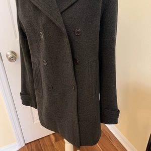 Kenneth Cole Gray wool pea coat, size 12